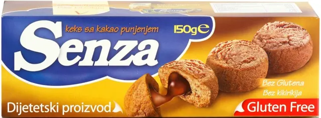 Keks Senza sa kakao punjenjem 150g Senza