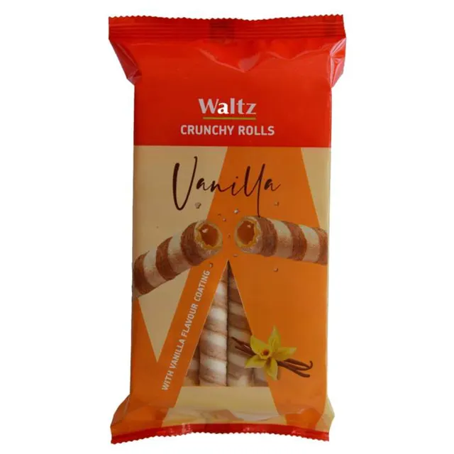 WALTZ CRUNCHY ROLLS VANILA 170gr WALTZ