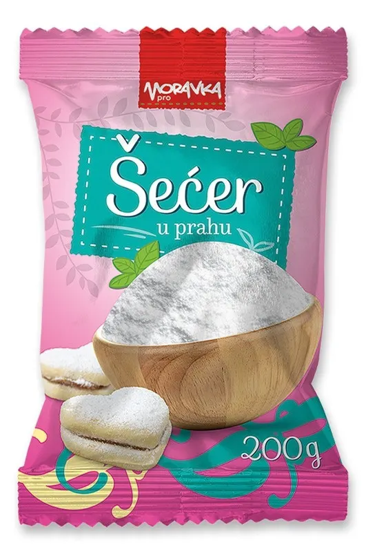 Secer u prahu 200g pvc Market Distr MORAVKA PRO