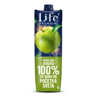 Sok jabuka 100% bistra Nectar Life 1l TP