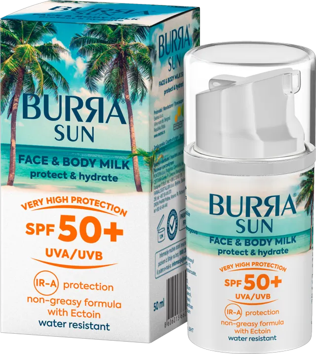 MLEKO SUN FAC&BOD SPF50+50ML BURRA BURRA
