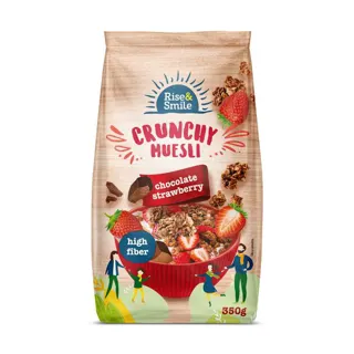 MUSLI CRUNCHY ČOK JAG 350G RISE&SMI