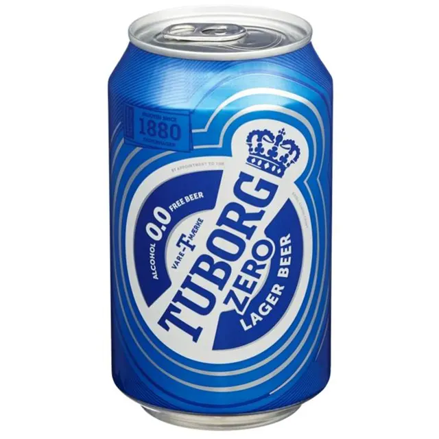 Pivo Tuborg 0% can 0,33l Tuborg