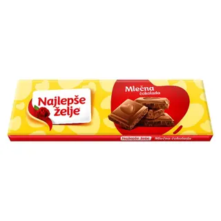 Cokolada mlecna Najlepse zelje 250g