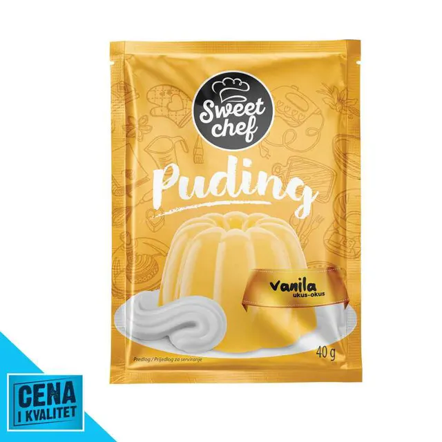 PUDING VANILA 40G SWEET CHEF SWEET CHEF