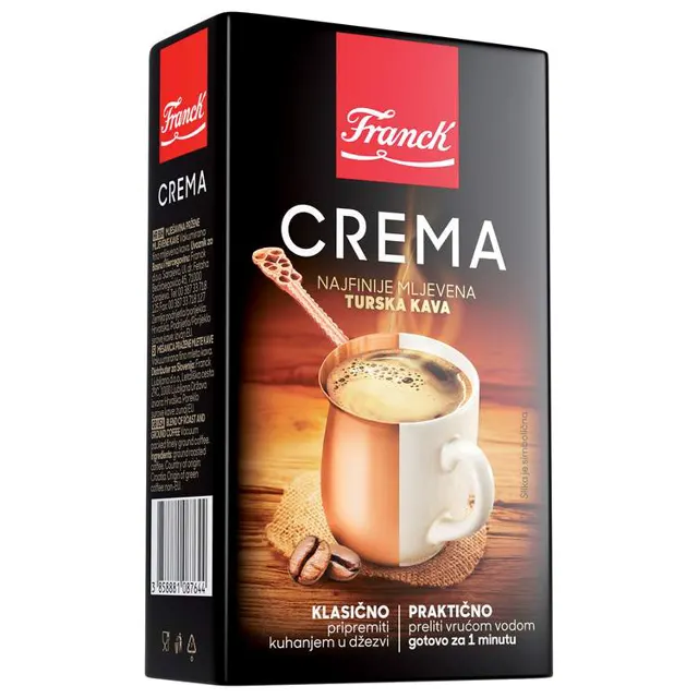 Kafa mlevena Crema vakum Franck 250g Franck