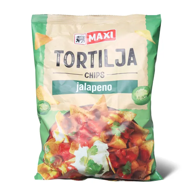 Tortilja chips jalapeno Maxi 200g Maxi