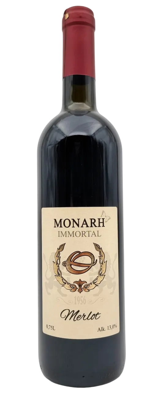 Vino crveno Monarh Merlot 0,75L PIK Oplenac