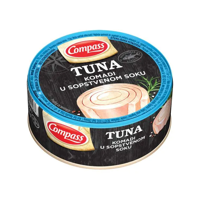TUNA KOMADI U SOPSTVENOM SOKU 160gr COMPASS BEVETTI