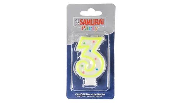 SAMURAI broj 3 rodjendanske svecice 793PA TRNAVA PROMET DOO KRAGUJEVAC