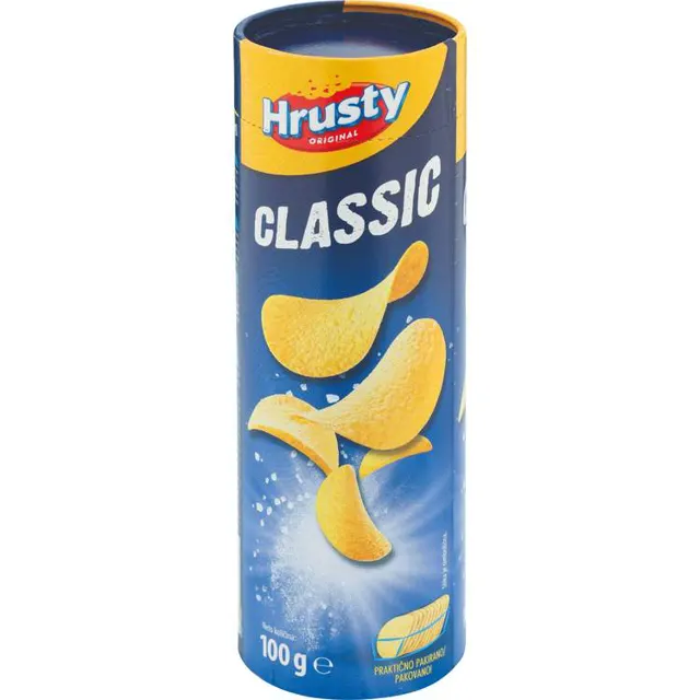 ČIPS SLANI U TUBI 100G HRUSTY HRUSTY