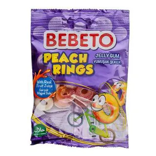 Bombone gumena Peash Rings Bebeto 80g