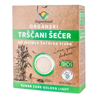 ŠEĆER TRŠČANI ORGANIC 500G SUPERFOO