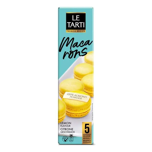 BISKVIT LE TARTI MAKARONS LIMUN 60gr SELECT FOOD