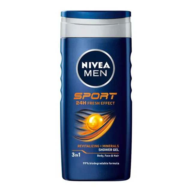 NIVEA MEN tuš gel 3u1 SPORT 24H 250ml NIVEA MEN