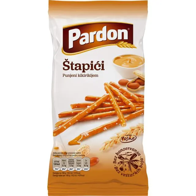 Stapic punjen kikirikijem 40g Pardon
