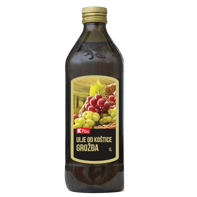 ULJE OD KOŠTICA GROŽĐA K PLUS 1L K PLUS