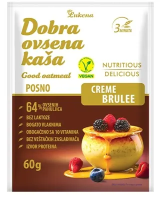 DOBRA OVSENA KAŠA CREME BRULEE 60 GR