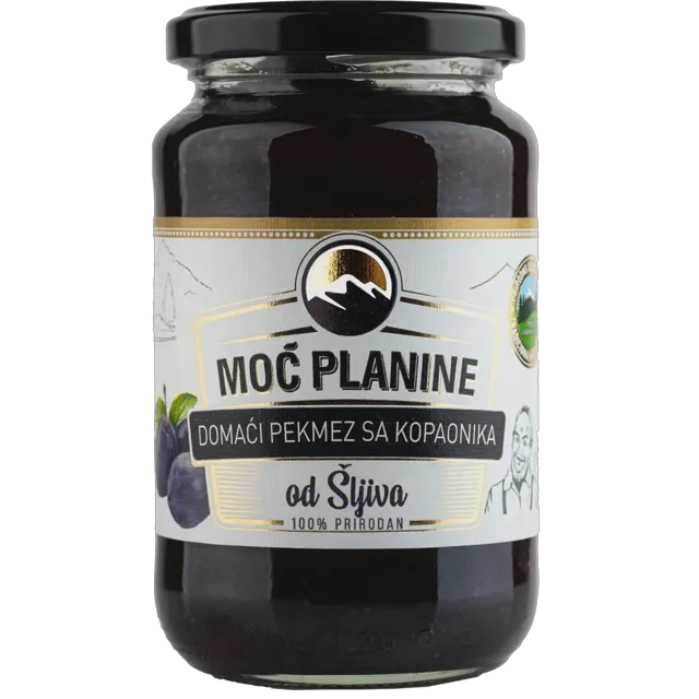 DOMACI PEKMEZ SLJIVA 420gr MOC PLANINE MOĆ PLANINE