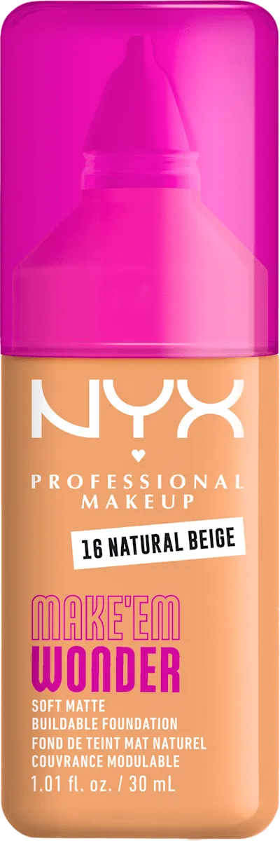 NYX MAKE'EM WONDER tečni puder 16 NYX