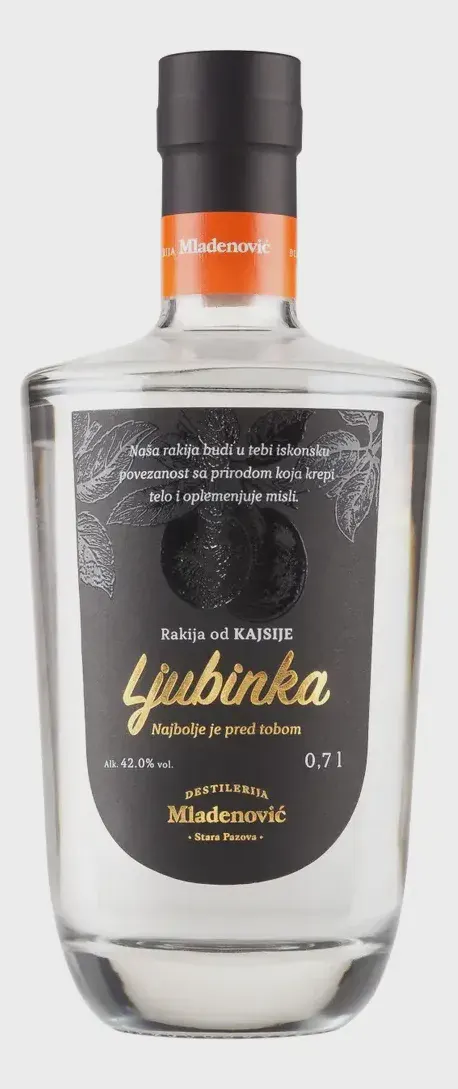 LJUBINKA 0,7L KAJSIJA DESTILERIJA MLADENOVIC DESTILERIJA MLADENOVIC