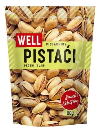Well pistaci peceni slani 80g #14 Tira