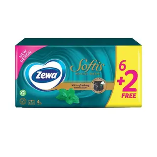 Maramice papirne Softis mentol 4sl Zewa