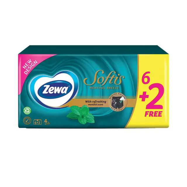 Maramice papirne Softis mentol 4sl Zewa Zewa