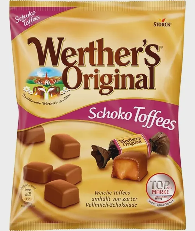 KARAMELE WERTHER'S CHOKOLATE TOFFE 120G