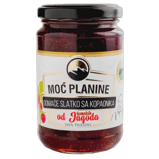 DOMACE SLATKO SUMSKA JAGODA 380gr MOC PLANINE