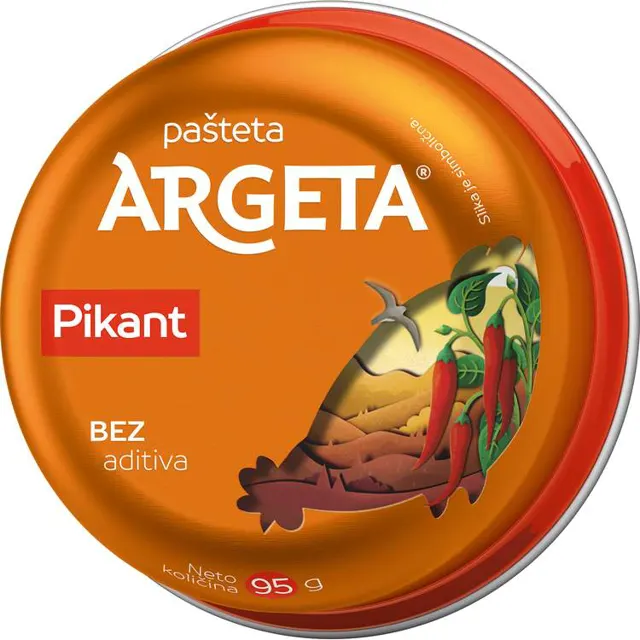 Pasteta kokosija pikant Argeta 95g Argeta