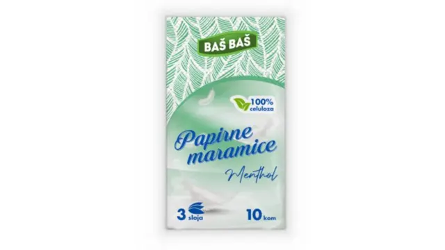 PAPIRNE MARAMICE MENTOL BAŠ BAŠ 1/1 BAS BAS