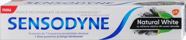 Pasta/zube Sens.Whitening&Charchoal 75ml Sensodyne