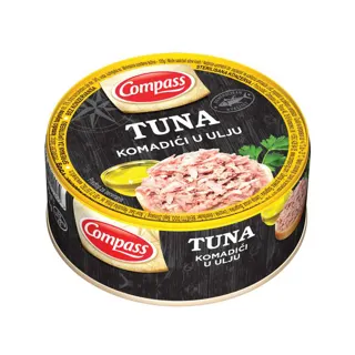 TUNA KOMADICI U ULJU 150gr COMPASS