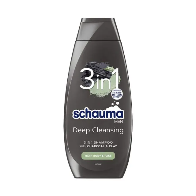 Sampon 3u1 Ugalj&Glina Schauma 400ml Schauma