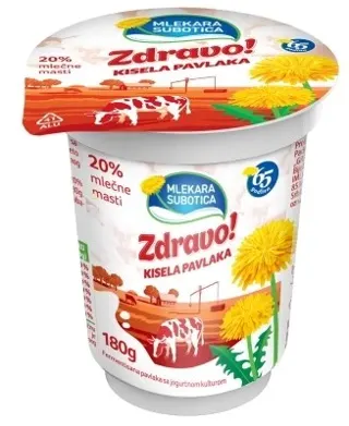 Kisela pavlaka 20%mm Zdravo casa 180g