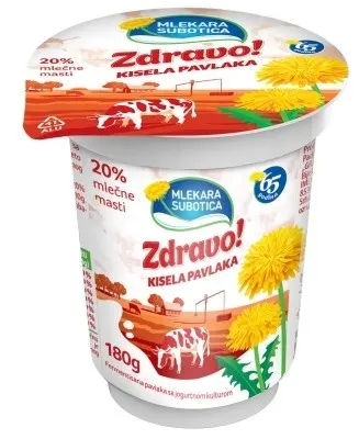 Kisela pavlaka 20%mm Zdravo casa 180g Zdravo