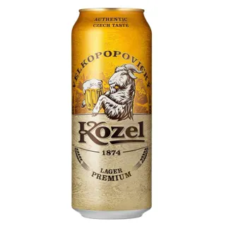Pivo Kozel Prem Velkop 4.6% 0,5l can