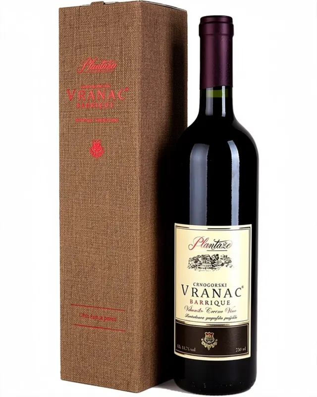 Vino crveno Vranac Barique kutija 0,75l Plantaze