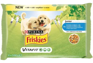 Friskies dog junior piletina i grasak 100gr