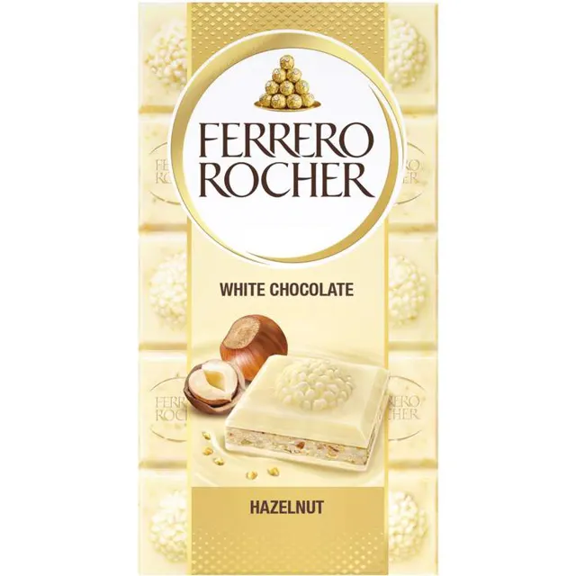 Cokolada bela sa lesnikom Rocher 90g ROCHER