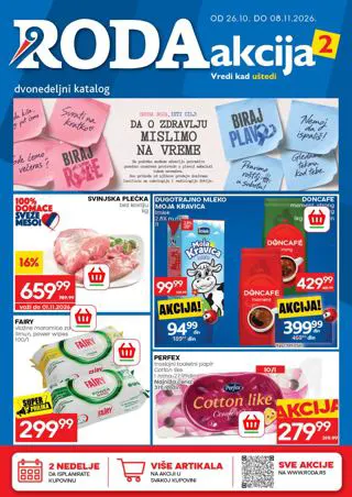 Roda katalog 26.10.–08.11., naslovna strana