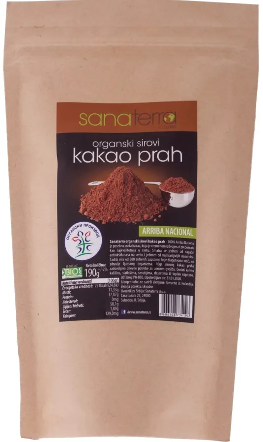 KAKAO PRAH SANATERRA ORGANSKI S190G SANATERRA