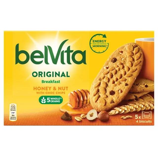 Keks Belvita honey&nuts 225g Milka