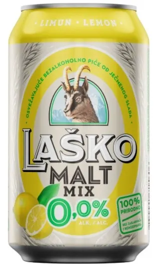 Latko Malt 0.0 Lemon 0.33 lit limenka 0,33 l LASKO