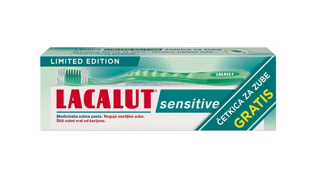 Pasta Senzitiv Lacalut75ml+Cet.green gr. Lacalut