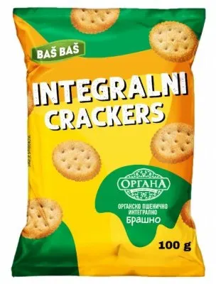 KREKERI INTEGRALNI SA ORGANA BRAŠNOM BAŠ BAŠ 100G BAS BAS