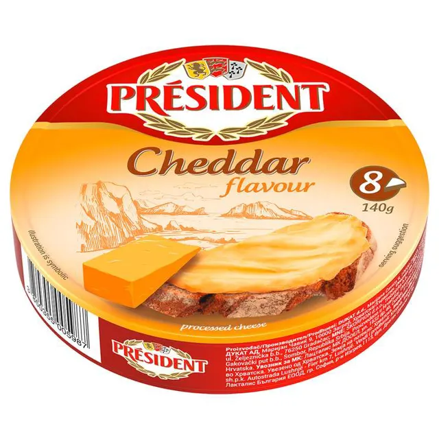 Sir topljeni Cheddar President 140g President