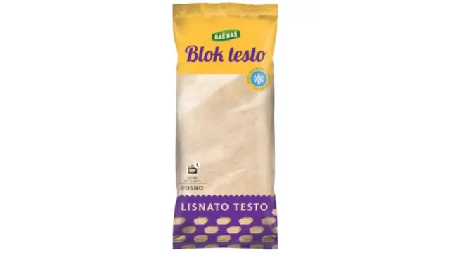 SMRZNUTO LISNATO TESTO BAŠ BAŠ 500G BAS BAS