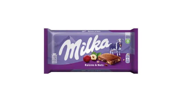 MILKA 100gr RAISINS&NUTS MILKA